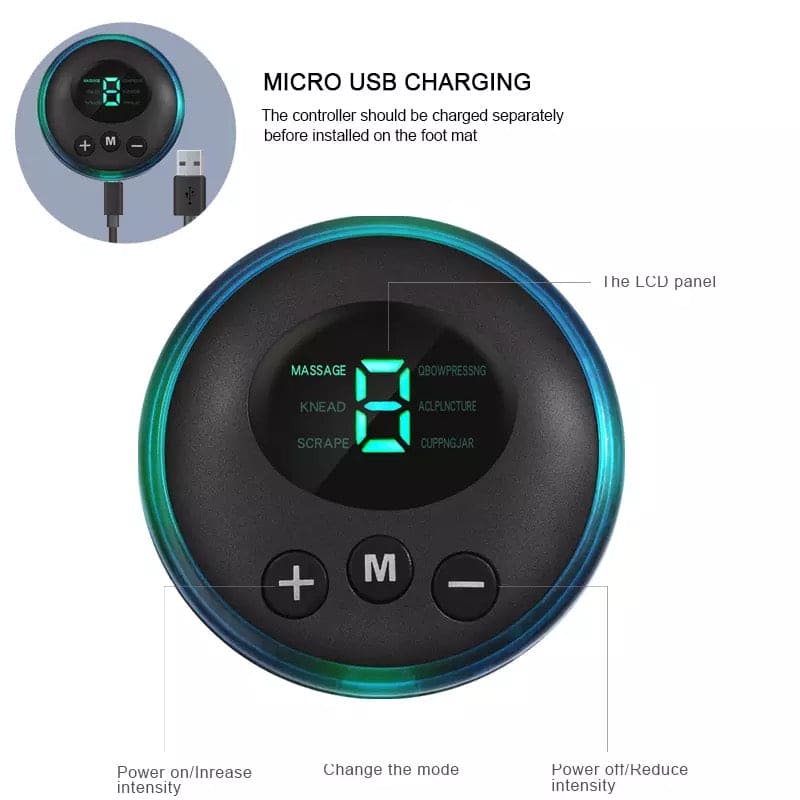 Electric EMS Foot Massager, Foldable Electric Foot Massage Mat, Acupressure Mat, Muscle Stimulation Foot Massager, Physiotherapy Foot Massager Pad, Leg Detox Spa Mat Electric EMS Foot Massager, Foldable Electric Foot Massage Mat, Acupressure Mat, Muscle Stimulation Foot Massager, Physiotherapy Foot Massager Pad, Leg Detox Spa Mat